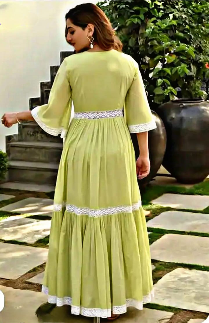 Flared Loki Color Gown Long Anarkali Kurta for Women - Image 3