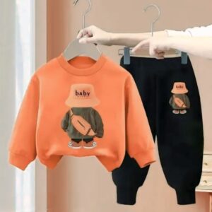 [1 sweaters] Sweatshirt Orange and black