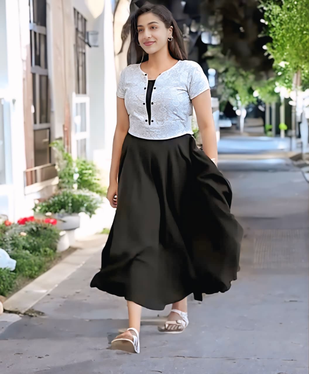 Classy Fabulous High Quality Women Western Wear Rayon Dresses - Image 5